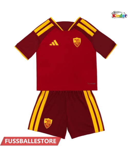 Günstige AS Roma Paulo Dybala #21 Heimtrikotsatz Kinder 2026-27 Kurzarm (+ Kurze Hosen)